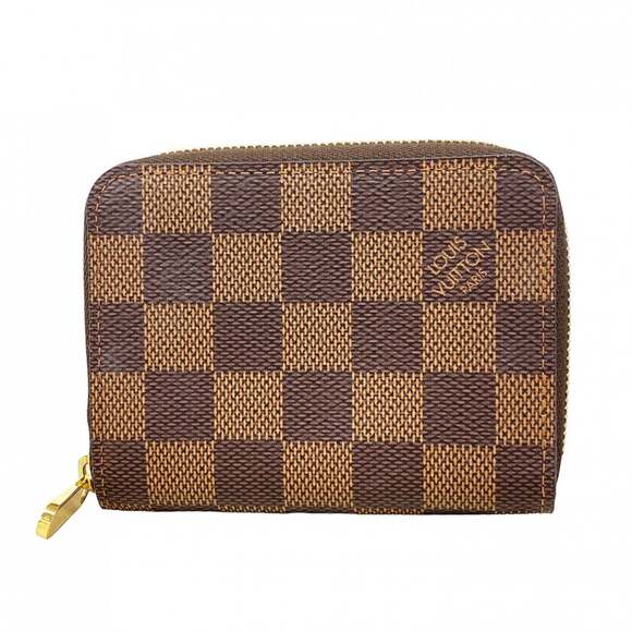 LOUIS VUITTON Accessories - Louis Vuitton Damier Zippy Coin Purse N63070 Ebene for Men and Women